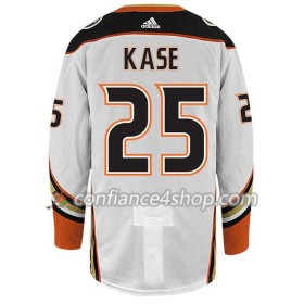 Adidas Maillot de Hockey Anaheim Ducks KASE 25 Blanc Authentic - Homme